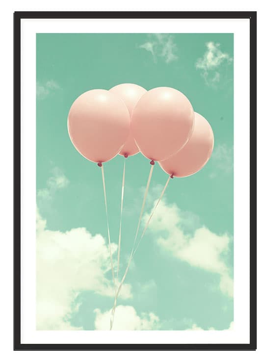 TAVELAFFIST I RAM 33x43 cm Ballonger P2319