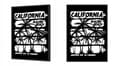 Miniatyrbillede 2 af 4: BILLEDPOKATER I RAMME 53x73 cm California P2003
