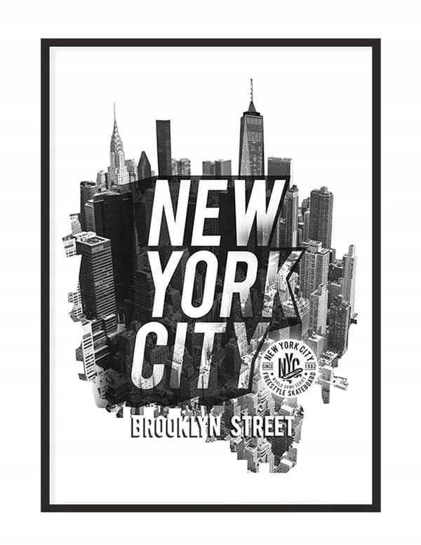 KUVAPOSTERI KEHYISSÄ 53x73 cm New York P1085