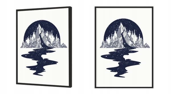 POSTER I RAM 53x73 cm Berg P1090