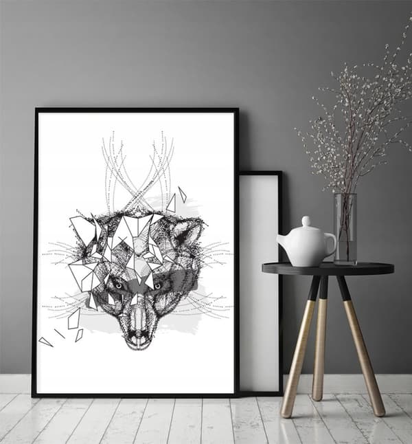 KUVAPUOLISTE KEHYISSÄ 53x73 cm Wolf P1089