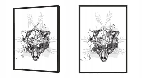 KUVAPUOLISTE KEHYISSÄ 53x73 cm Wolf P1089