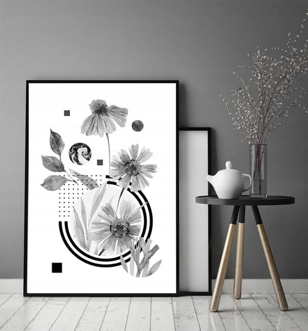 KUVAPUOLISTE KEHYISSÄ 53x73 cm Kukat P996