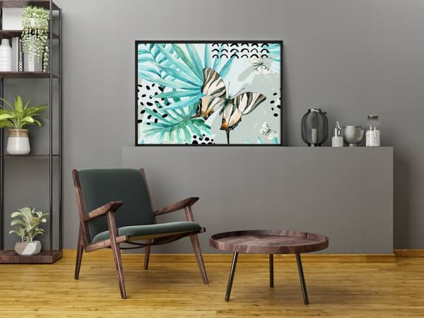 POSTER I RAM 53x73 cm Fjäril P1005