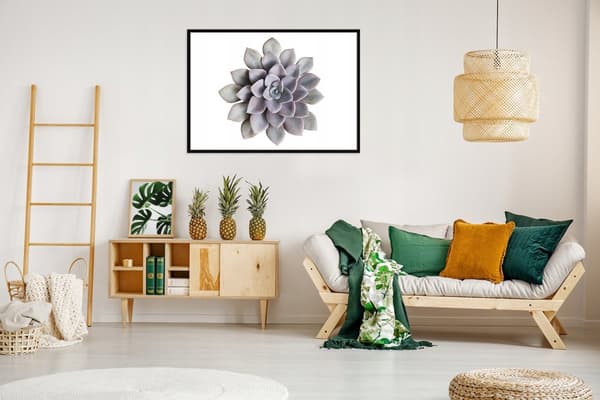 TAVELAFFIST I RAM 53x73 cm Blomma P1048