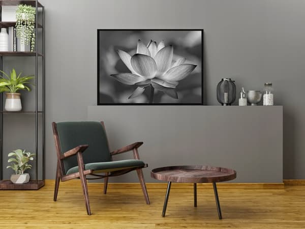 TAVELAFFIST I RAM 53x73 cm Blomma P1043