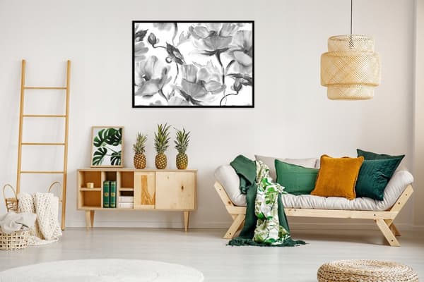 KUVAPUOLISTE KEHYISSÄ 53x73 cm Kukat P1051