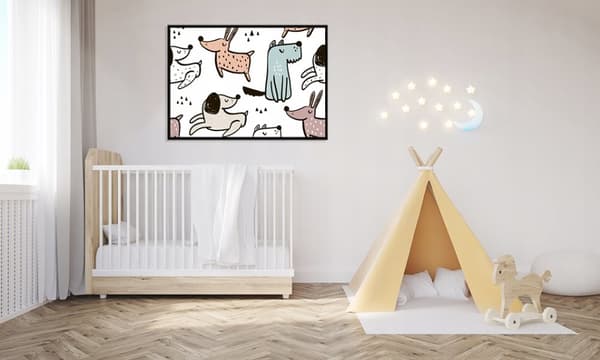 POSTER I RAM 33x43 cm Hundar PD229