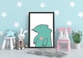 Miniatyrbild 3 av 5: TAVELAFFIST I RAM A4 cm Mullvad PD062