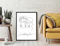 Miniatyrbild 4 av 4: POSTER I RAM 53x73 cm Kärlek Alla hjärtans dag P740