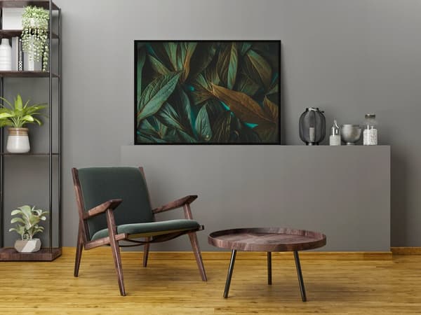 TAVELAFFIST I RAM 53x73 cm Löv P1125