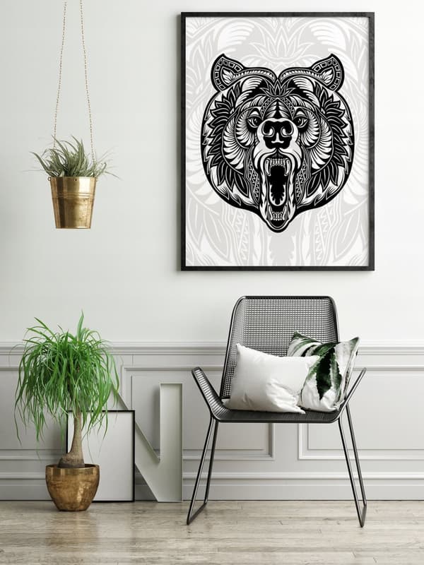 KEHYSJULISTE 53x73 cm Teddy Bear Tribal P590