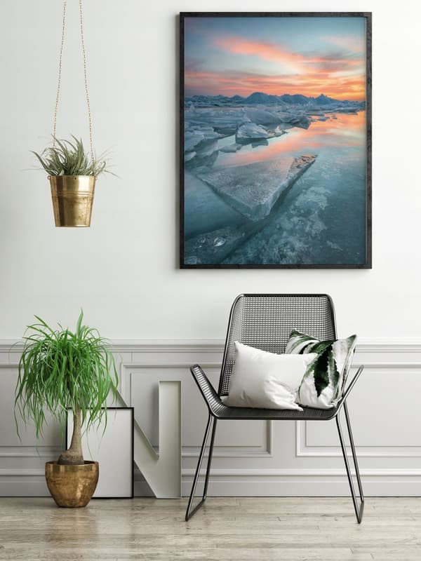KUVAPUOLISTE KEHYISSÄ 53x73 cm Islanti P583
