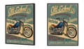 Miniatyrbillede 2 af 4: BILLEDPOKATER I RAMME 53x73 cm Garage Motor P1852