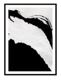 Miniatyrbild 1 av 2: POSTER I RAM 43x53 cm Svartvit Zebra Minimalism Abstraktion