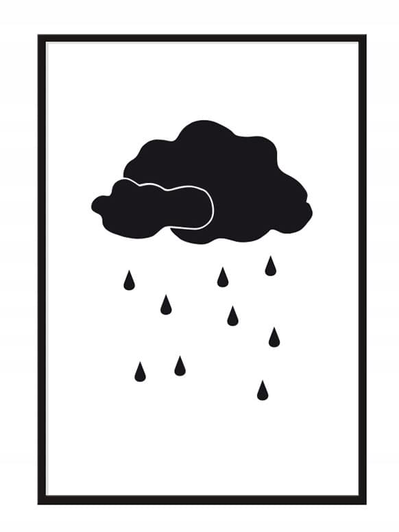 POSTER I RAM 33x43 cm Moln P016