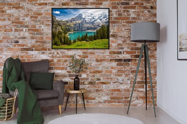 BILLEDPOKATER I RAMME 53x73 cm Schweiz P931