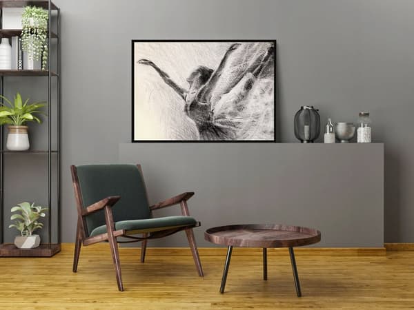 JULISTE KEHYISSÄ 53x73 cm Balettitanssija P906