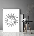 Miniatyrbild 3 av 4: TAVELAFFIST I RAM 53x73 cm Sun P884