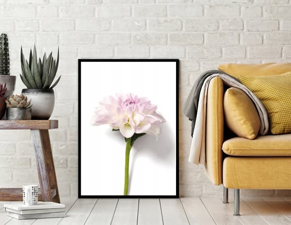 BILLEDPOKATER I RAMME 53x73 cm Blomst P880