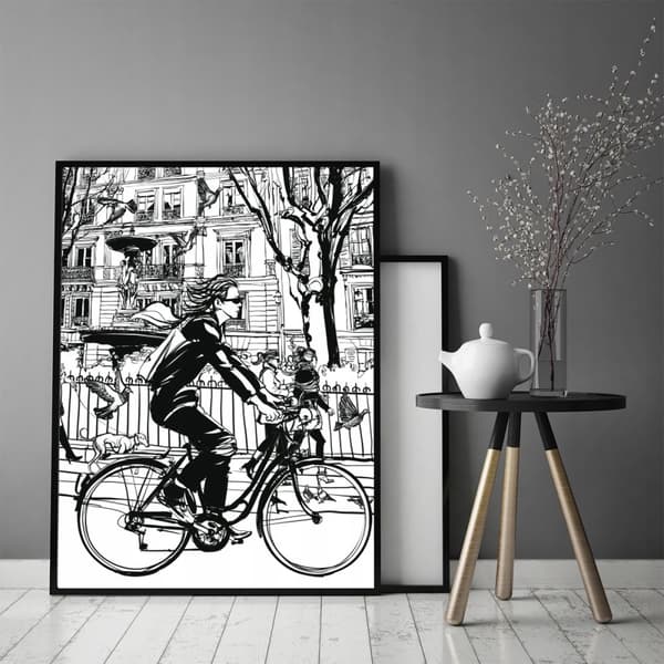 POSTER I RAM 53x73 cm Cykel P812