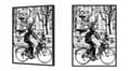 Miniatyrbild 2 av 4: POSTER I RAM 53x73 cm Cykel P812