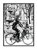 Miniatyrbild 1 av 4: POSTER I RAM 53x73 cm Cykel P812