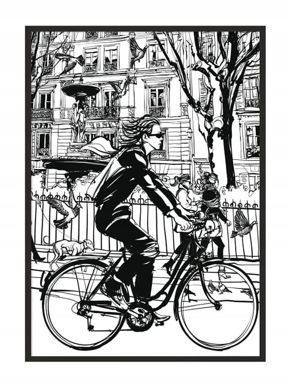 POSTER I RAM 53x73 cm Cykel P812