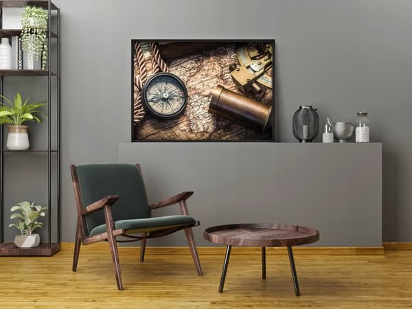 BILLEDPOKATER I RAMME 53x73 cm Kompas P790