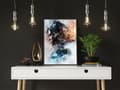 Miniatyrbild 3 av 4: TAVELAFFIST I RAM 53x73 cm Flicka P769