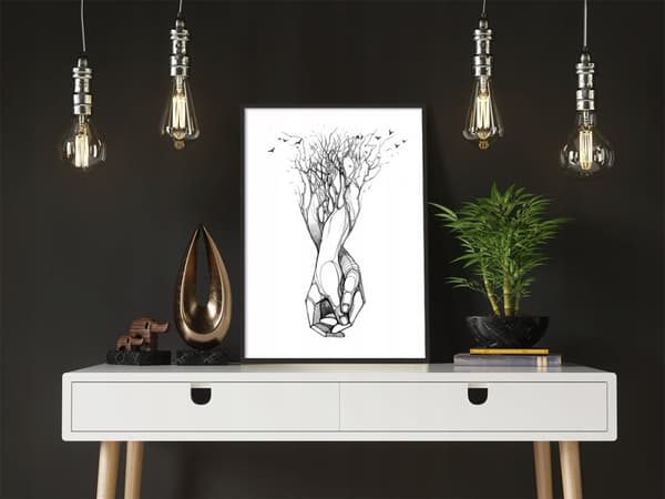 KUVAPUOLISTE KEHYISSÄ 53x73 cm Kädet P766