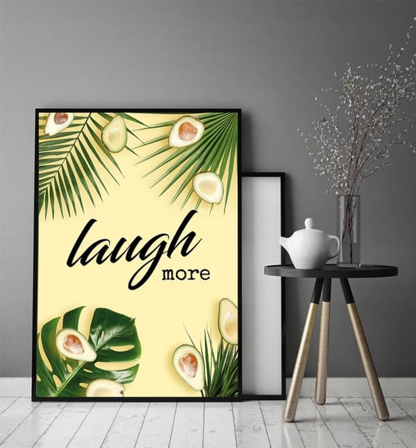 BILLEDPOKATER I RAMME 53x73 cm Laugh P784