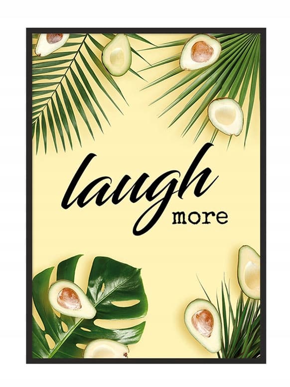 BILLEDPOKATER I RAMME 53x73 cm Laugh P784