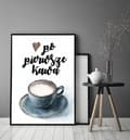 Miniatyrbild 3 av 4: POSTER I RAM 53x73 cm Kaffe P777