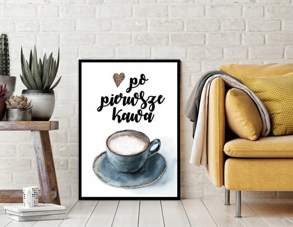 POSTER I RAM 53x73 cm Kaffe P777