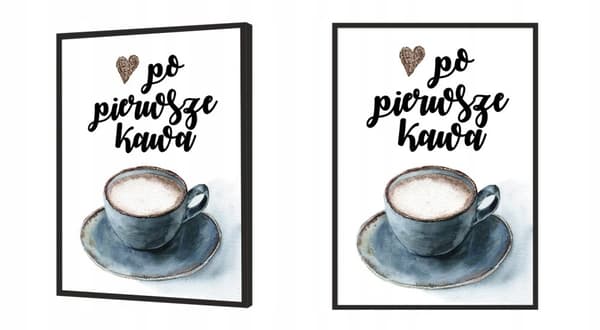 POSTER I RAM 53x73 cm Kaffe P777