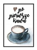 Miniatyrbild 1 av 4: POSTER I RAM 53x73 cm Kaffe P777