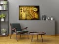 Miniatyrbild 3 av 3: TAVELAFFIST I RAM 53x73 cm Karta P745