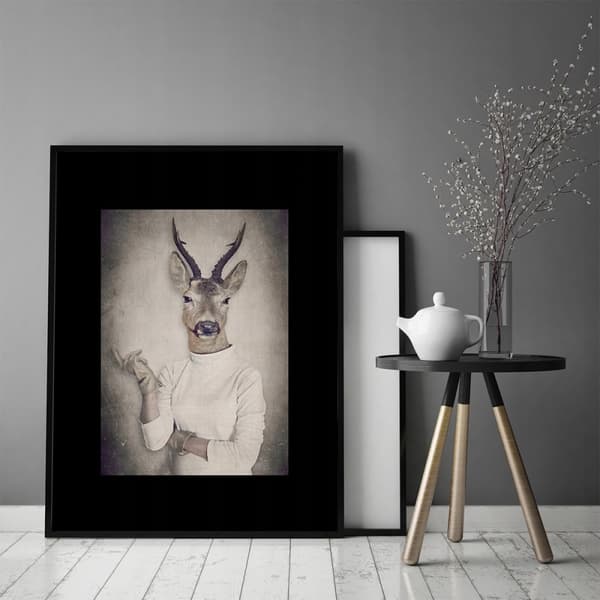 BILLEDPOKATER I RAMME 43x33 cm Chamois P774