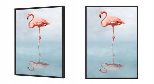 KUVAPUOLISTE KEHYISSÄ 43x33 cm Flamingo P687
