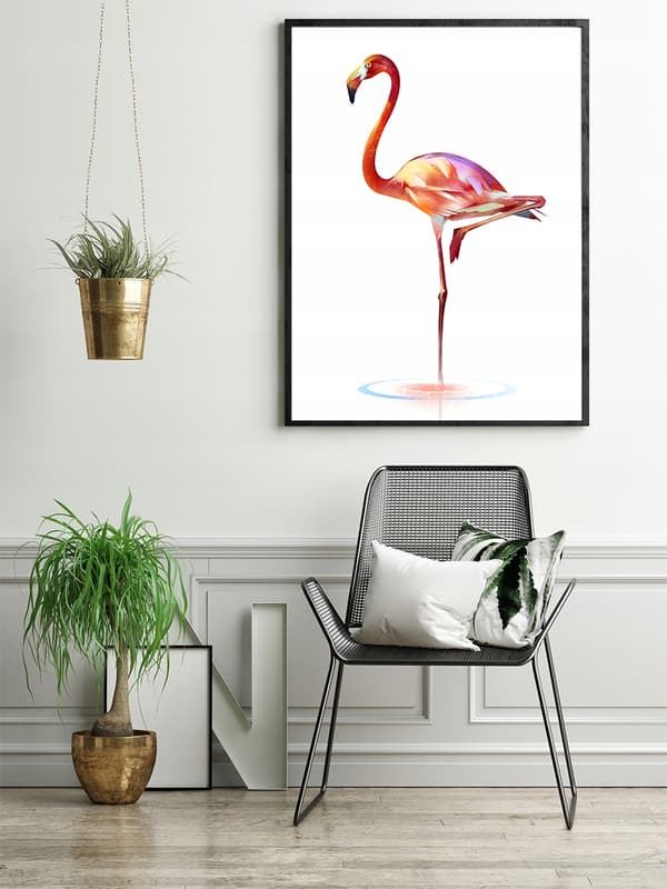 KUVAPUOLISTE KEHYISSÄ 53x73 cm Flamingo P557