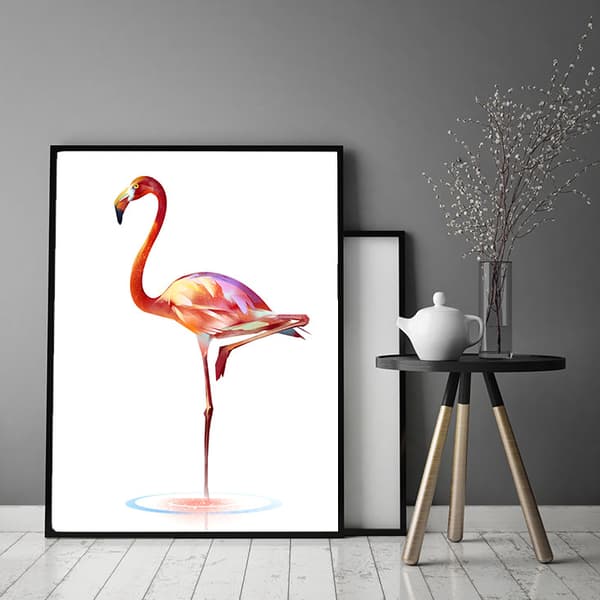 KUVAPUOLISTE KEHYISSÄ 53x73 cm Flamingo P557