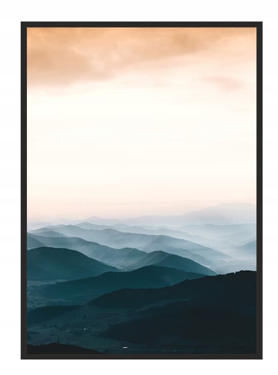 POSTER I RAM 53x73 cm Berg 1 P596