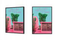 Miniatyrbild 2 av 4: TAVELAFFIST I RAM 53x73 cm Pastellfärger 2 P606