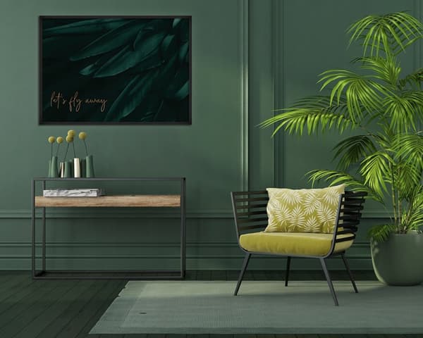 BILLEDPOKATER I RAMME 53x73 cm Vinger P627
