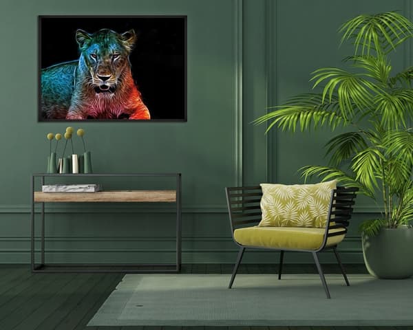KUVAPUOLISTE KEHYISSÄ 43x33 cm Tiger P664