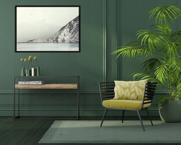 BILLEDPOKATER I RAMME 43x33 cm Hav P613