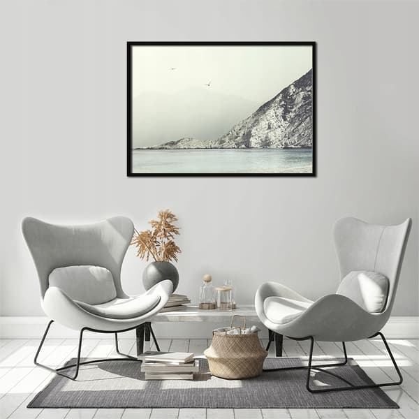 BILLEDPOKATER I RAMME 43x33 cm Hav P613