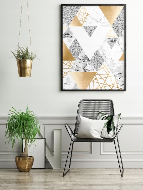 KUVAPUOLISTE KEHYISSÄ 73x53 cm Kulta P588