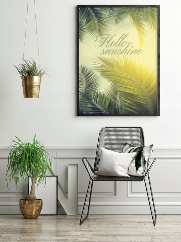 TAVELAFFIST I RAM 73x53 cm Sunshine P577